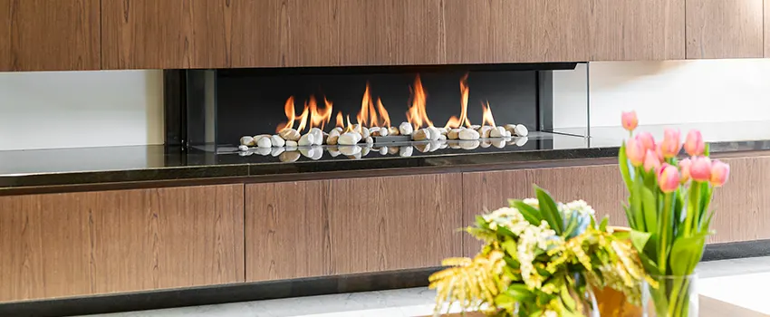 Double-height Fireplace Design Refurbishment in Ballwin, Missouri